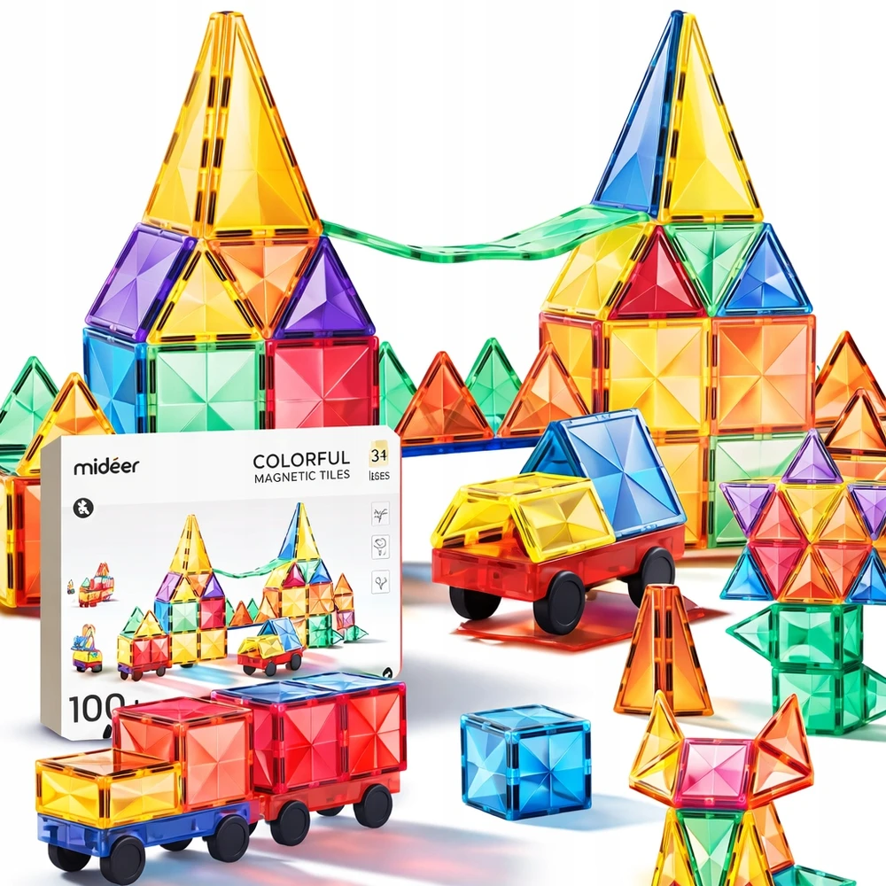 Mideer Colorful magnetinis rinkinys - 100 elementų