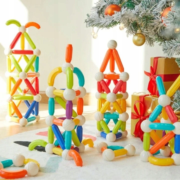Mideer magnetinių statybinių lazdelių rinkinys (60 vnt.)