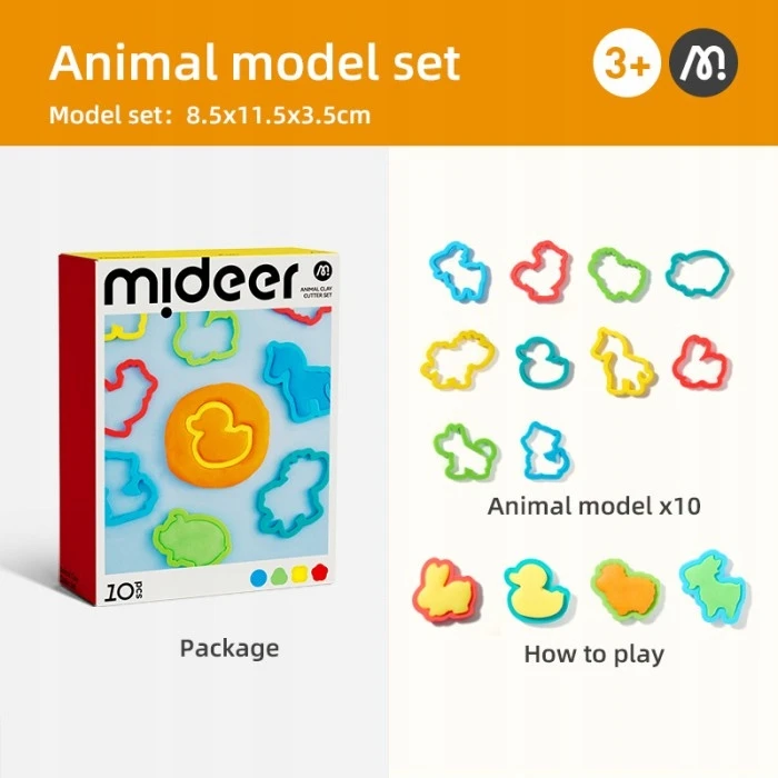 Mideer Play tešlos formelės 10 vnt