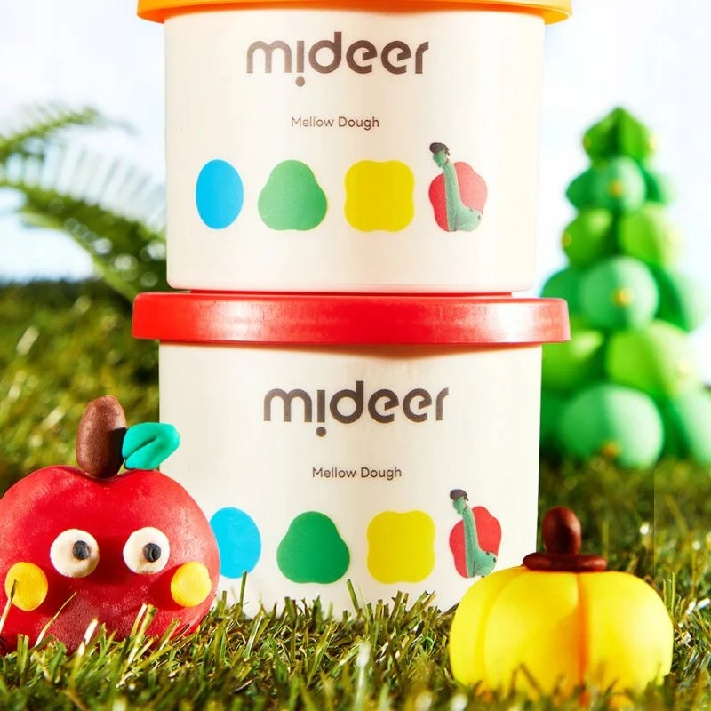 Mideer žaidimų tešla, natūralus plastilinas vaikams + priedai