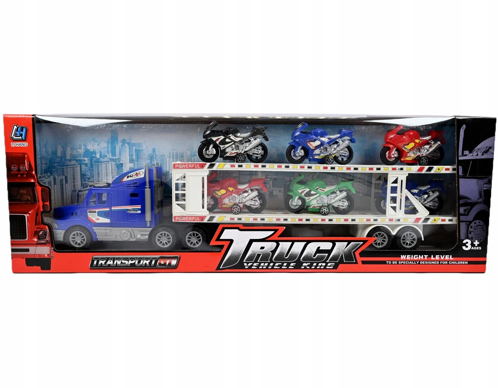 Midex Didelė sunkvežimio-transporterio žaislų rinkinys su automobiliais