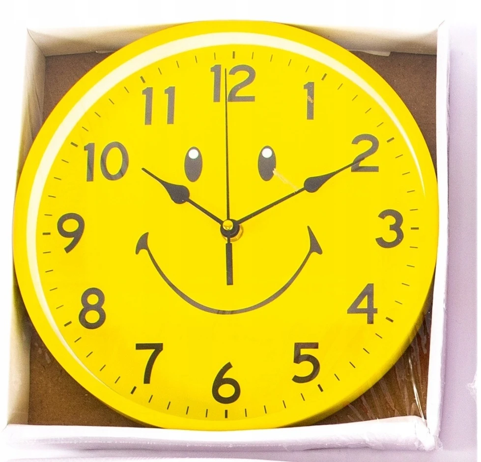 Midex EMOTIKONY UŚMIECHNIĘTE BUŹKI Sieninis laikrodis 25CM