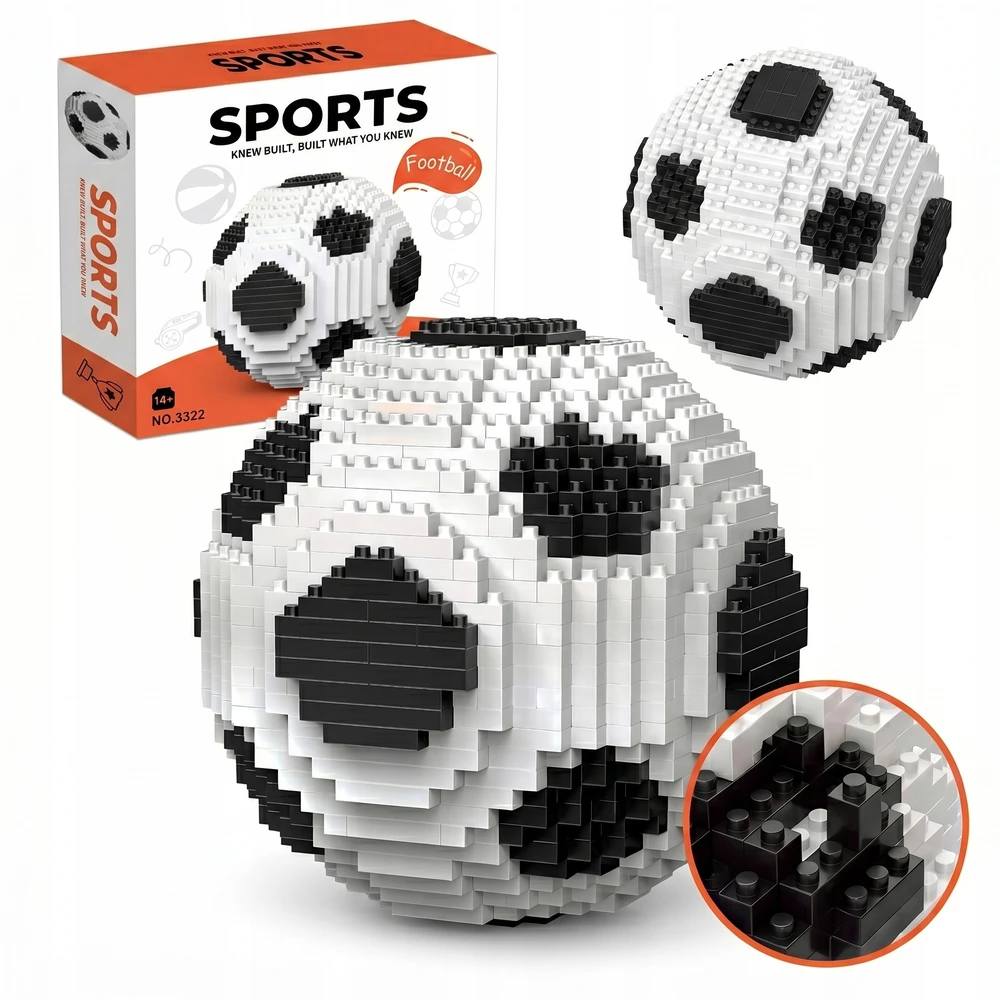Midex FUTBOLO KONSTRUKCINIŲ KALULŲ 3D KAMULIŲ MODELIS KAIP DOVANA FUTBOLO ŽAIDĖJUI