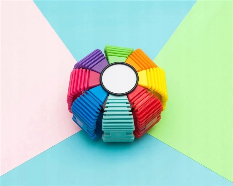 Midex LANKSČIŲ MAGNETINIŲ 3D BLOKŲ RINKINYS 34 vnt.