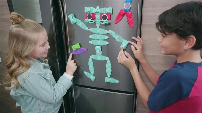 Midex LANKSČIŲ MAGNETINIŲ 3D BLOKŲ RINKINYS 34 vnt.