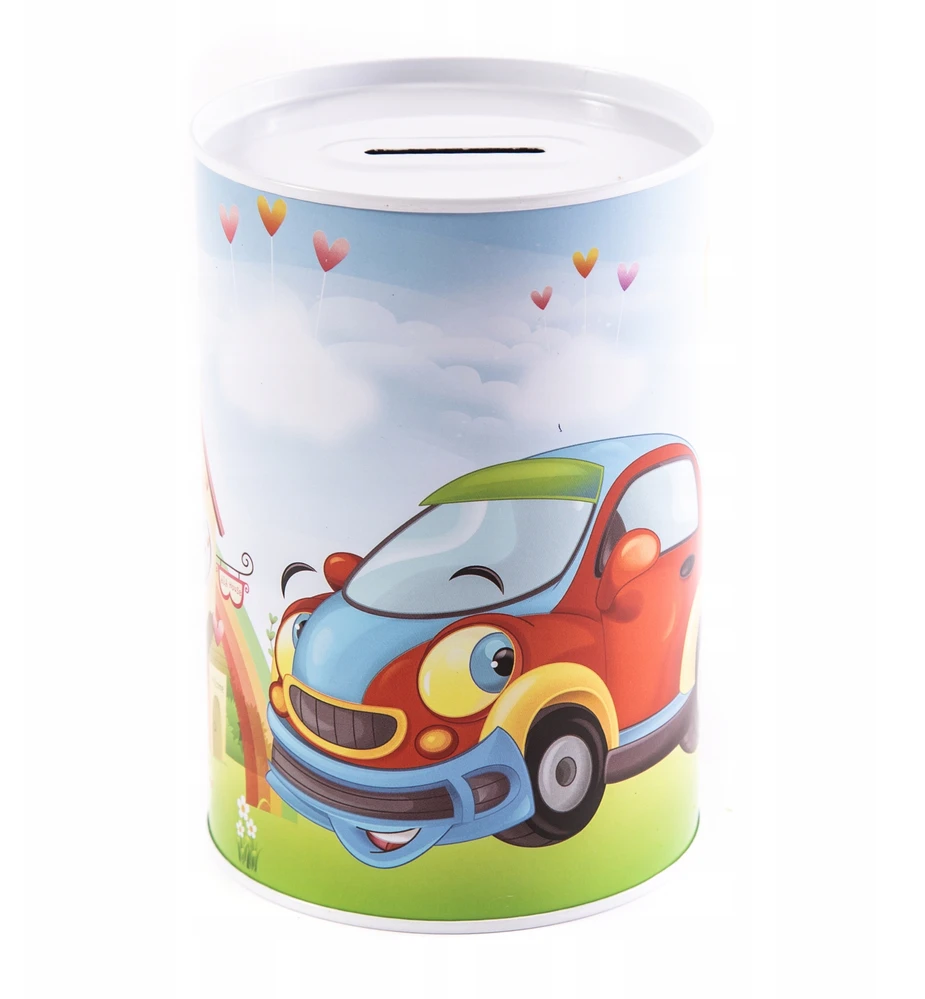 Midex METAL PIGGY BANK GALIMA ĮVAIRIŲ SPALVŲ AUTOMOBILIAI