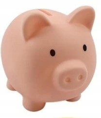 Midex PIGGY PINIGŲ DĖŽUTĖ, MAŽAS PLASTIKAS, ATIDARYMAS, ĮVAIRIŲ SPALVŲ