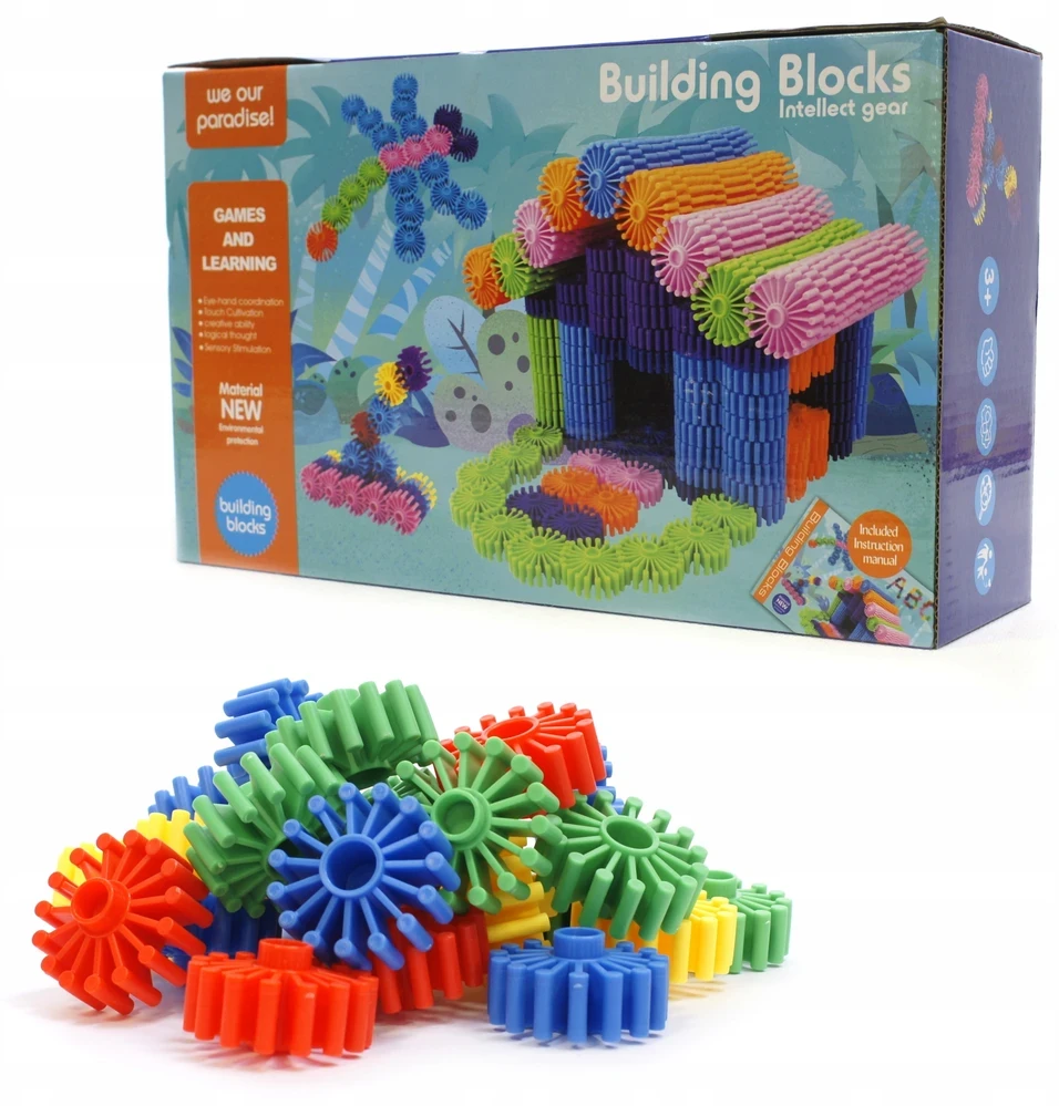 Midex PLASTIKINIAI KONSTRUKCINIAI BLAKAI 3D didelis rinkinys