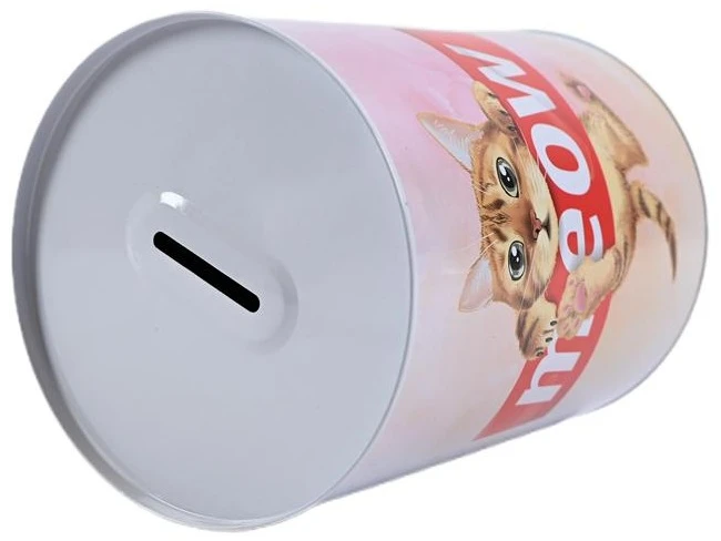 Midex PUSZKA METALOWA SKARBONKA KOTY PSY RÓŻNE KOLORY