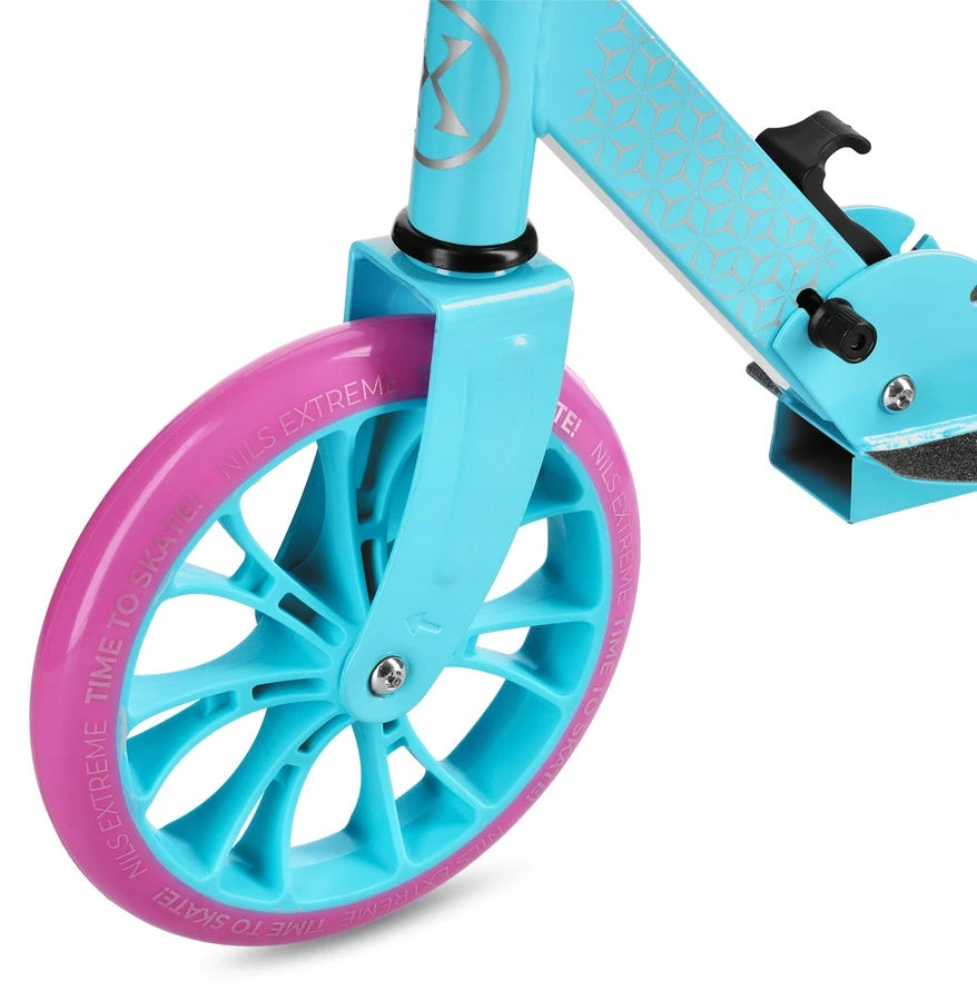 Miestinė paspirtukė - Nils Extreme - HM1302 - Mėlyna - 200 mm ratai - ABEC-7 guoliai - Reguliuojamas vairas 86-92-98 cm
