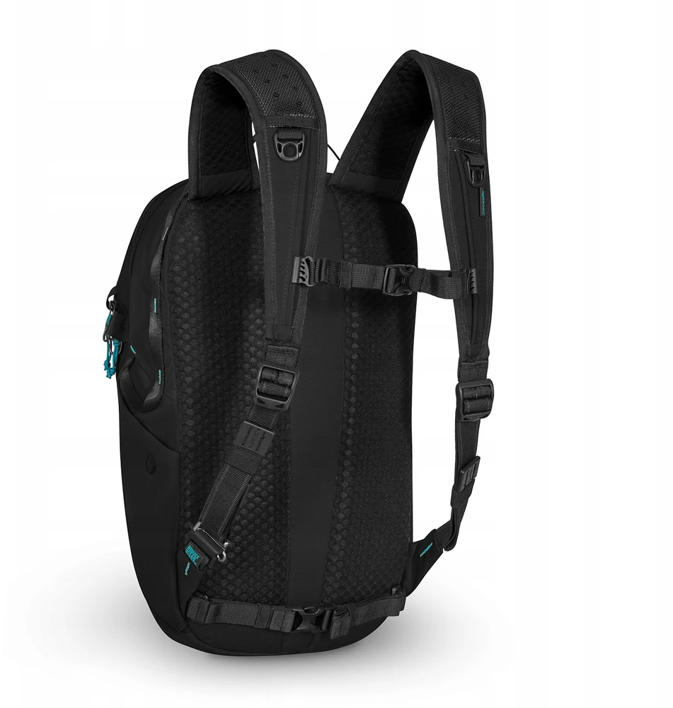 Miesto kuprinė Pacsafe ECO 18L su RFID apsauga nuo vagysčių, juoda spalva
