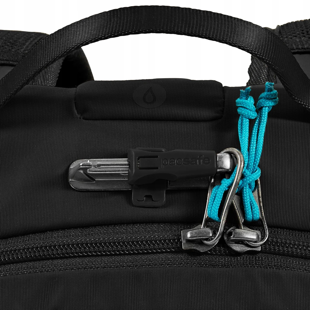 Miesto kuprinė Pacsafe ECO 18L su RFID apsauga nuo vagysčių, juoda spalva