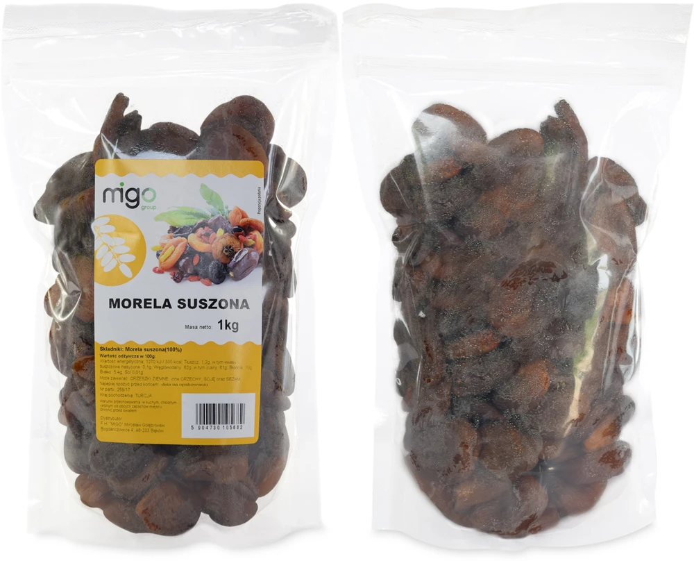Migogroup DŽIOVINTI ABRIKOSAI, NESULVERTI, Natūralūs TAMSI 1kg