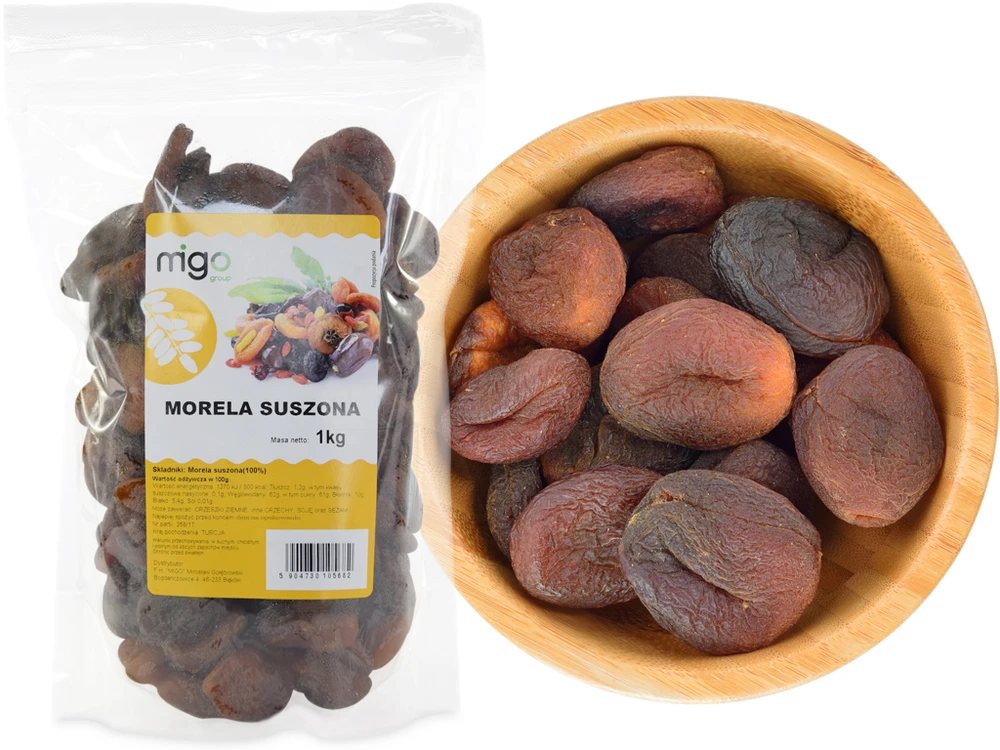 Migogroup DŽIOVINTI ABRIKOSAI, NESULVERTI, Natūralūs TAMSI 1kg