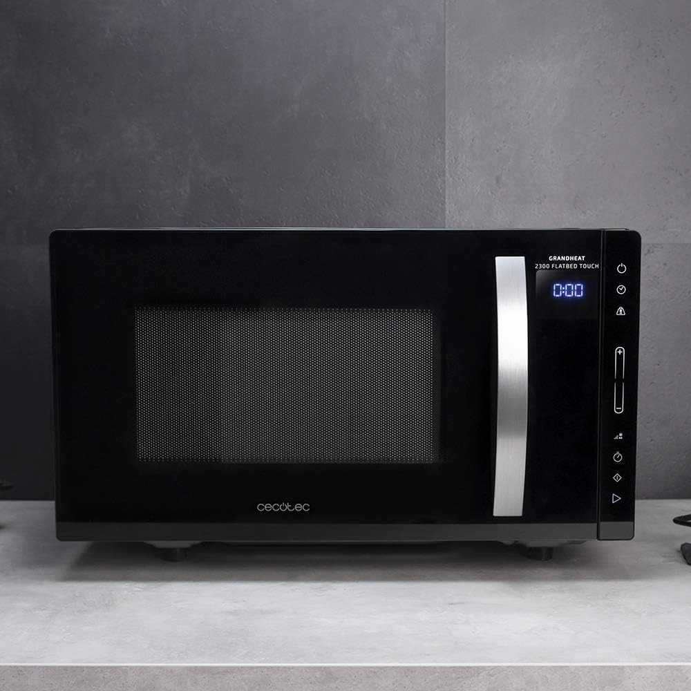 Mikrobangų krosnelė Cecotec Microwave Oven | GrandHeat 2300 Flatbed Touch Juodas | Free standing | 800 W | 23 L | Juodas