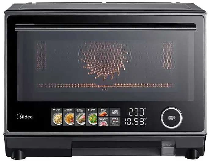 Mikrobangų krosnelė Midea Microwave orkaitė | MSO25H | Free standing | 1000 W | Convection | 25 L | Grilis | Juodas