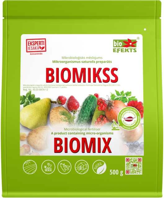 Mikrobiologinės trąšos Biomikss Bioefekts 500g