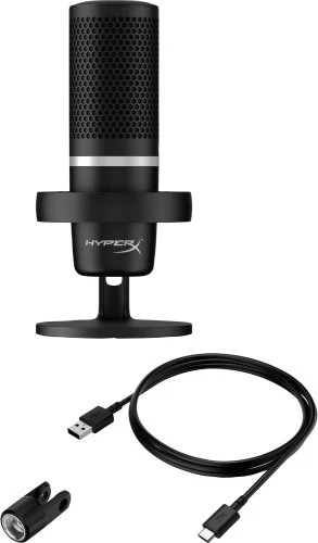 HyperX DuoCast USB mikrofonas, juodas