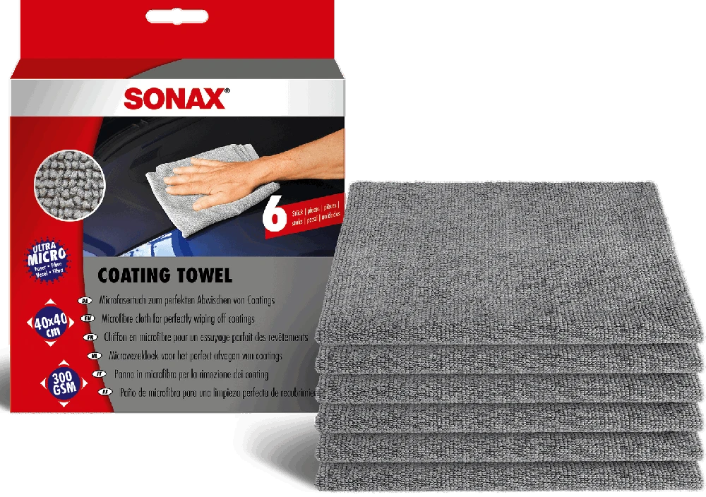 SONAX Mikropluošto šluostės stiklų valymui, 3vnt 451541