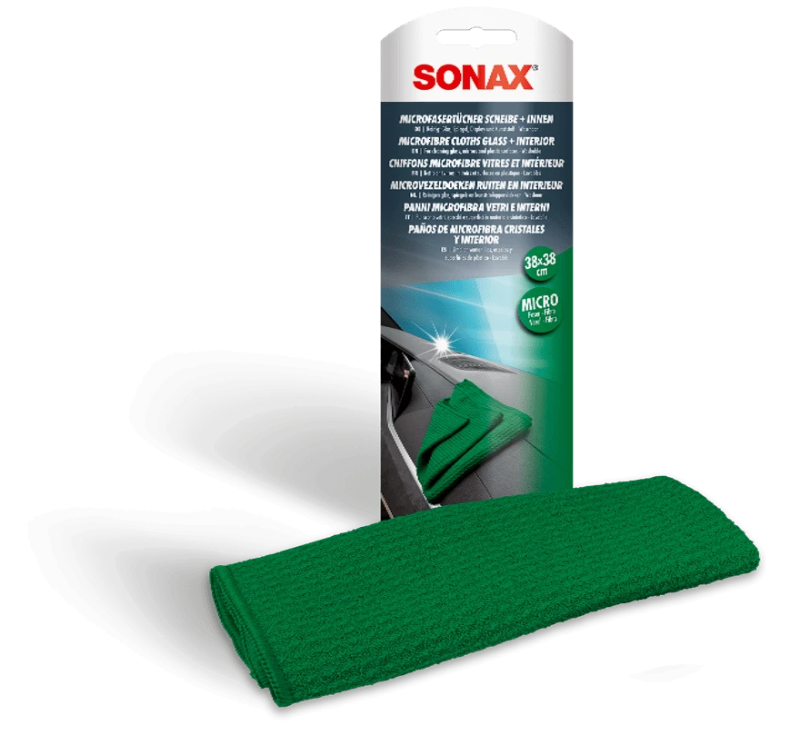 SONAX Mikropluošto šluostės stiklų valymui, 3vnt 451541