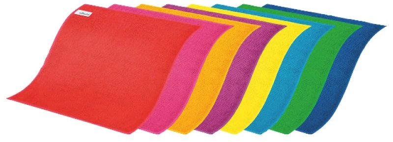 Mikropluošto šluostės VILEDA Microfibre Colors, 8 vnt.