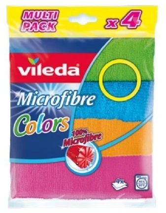 Mikropluošto šluostės VILEDA Microfibre Colors, 8 vnt.