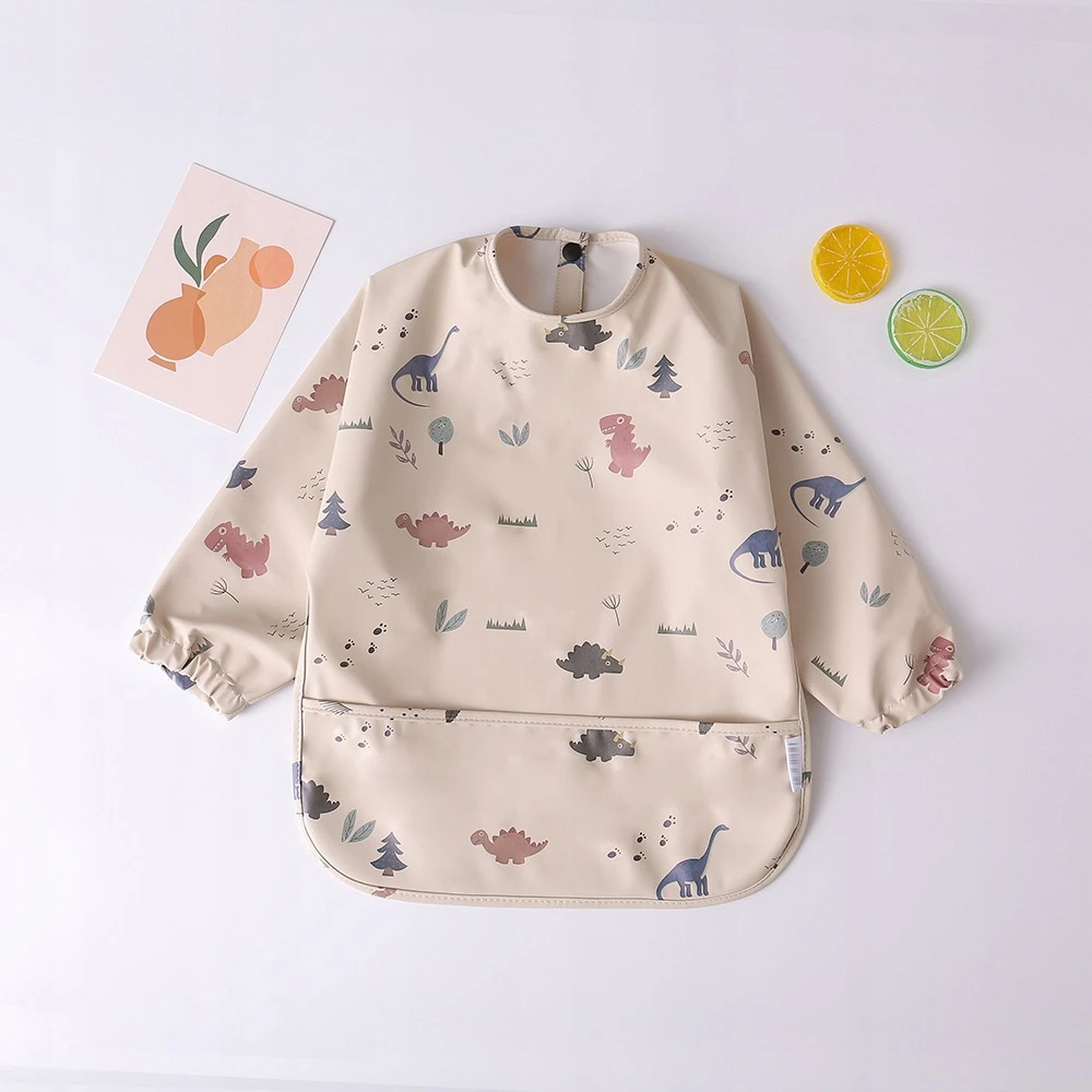 MilaBaby Guminė prijuostė su rankovėmis ir Pocket Premium 6M+