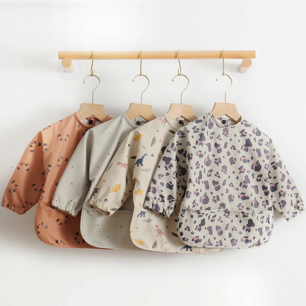 MilaBaby Guminė prijuostė su rankovėmis ir Pocket Premium 6M+