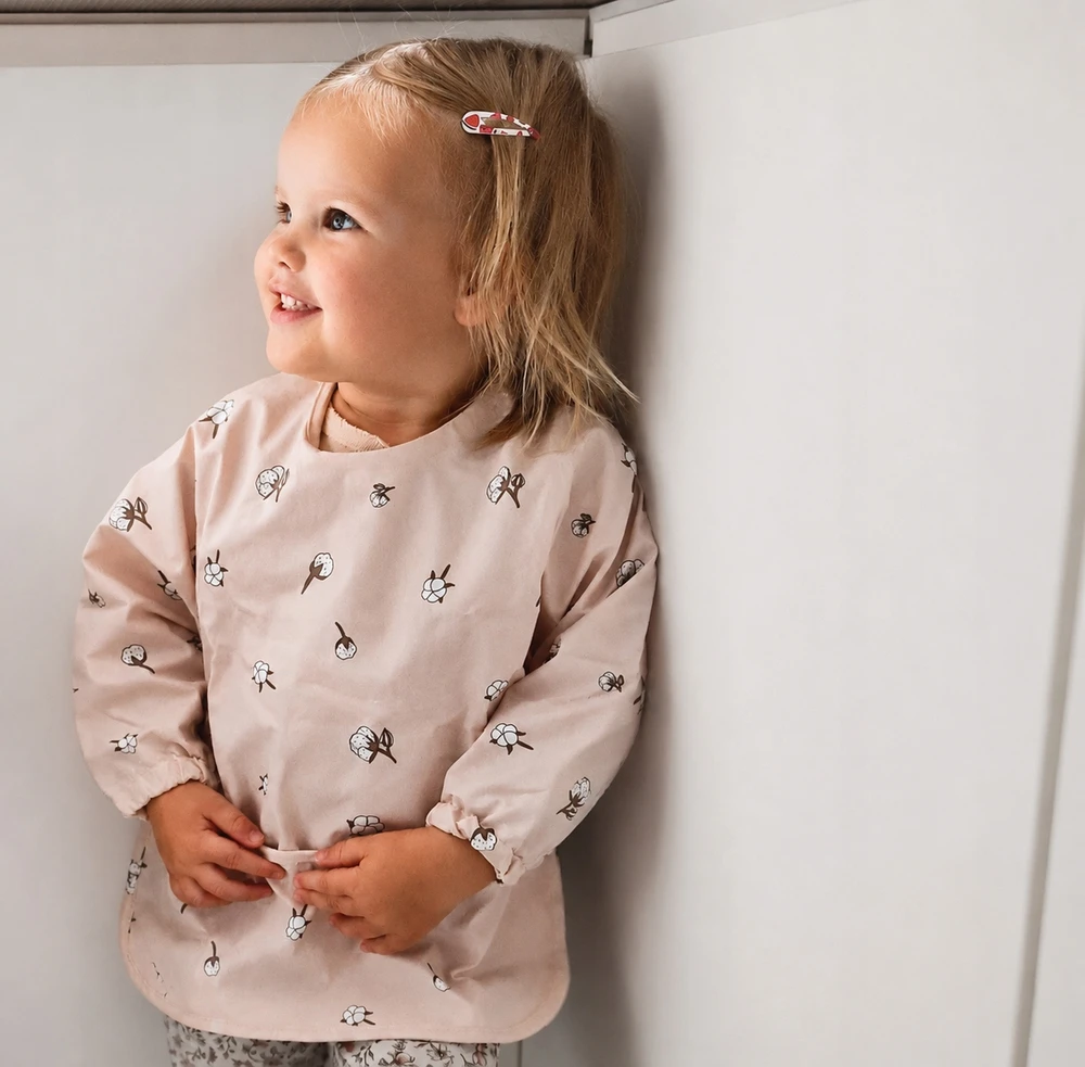 Milababy Guminė prijuostė su rankovėmis ir kišene Premium 6m+