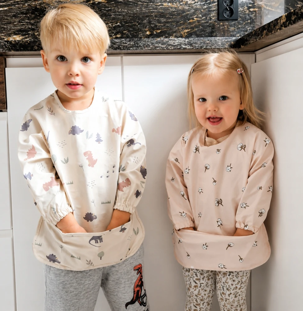 Milababy Guminė prijuostė su rankovėmis ir Pocket Premium 12M+