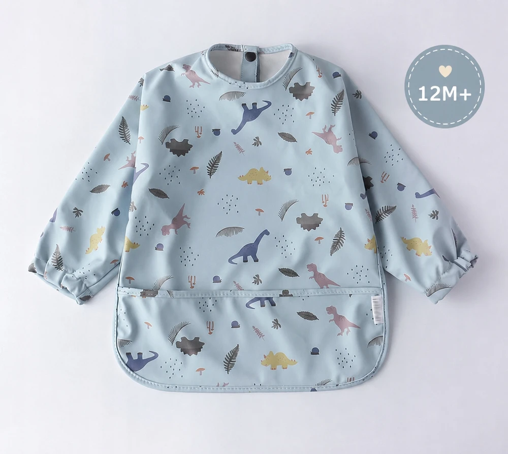 Milababy Guminė prijuostė su rankovėmis ir Pocket Premium 12M+