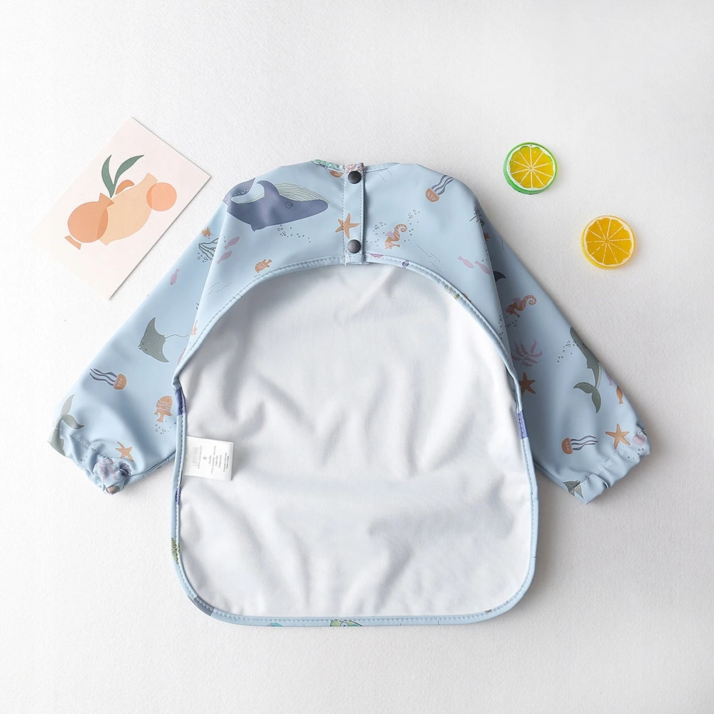 MilaBaby Guminė prijuostė su rankovėmis ir Pocket Premium 6M+