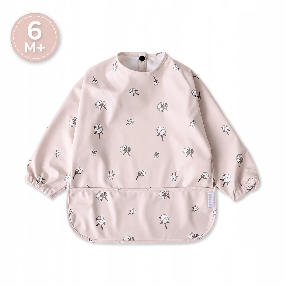 Milababy Guminė prijuostė su rankovėmis ir kišene Premium 6m+