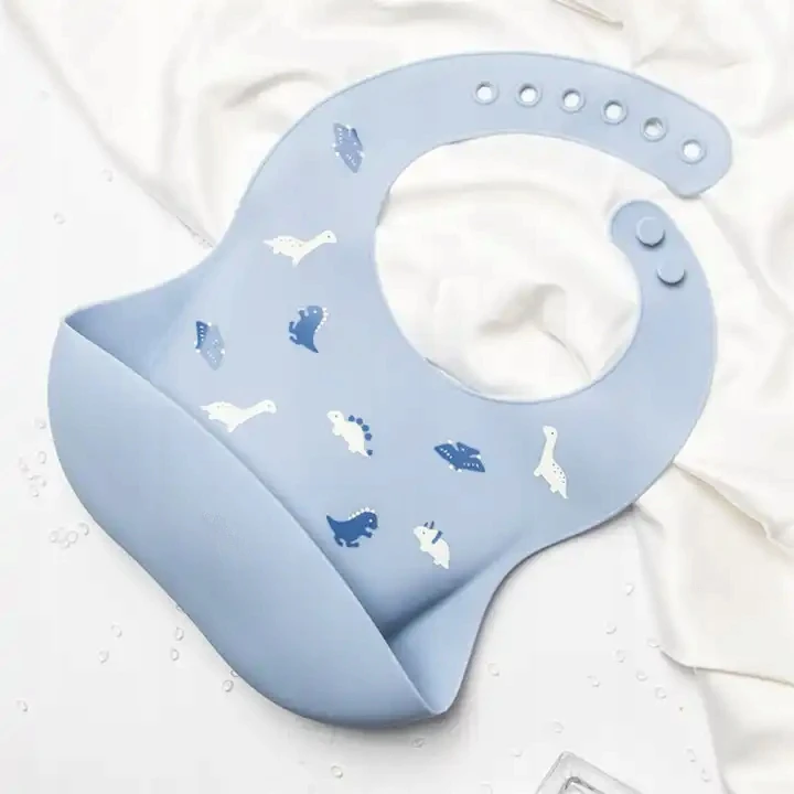 Milababy Lankstus seilinukas Silikoninis seilinukas su kišene, minkštas, atsparus vandeniui