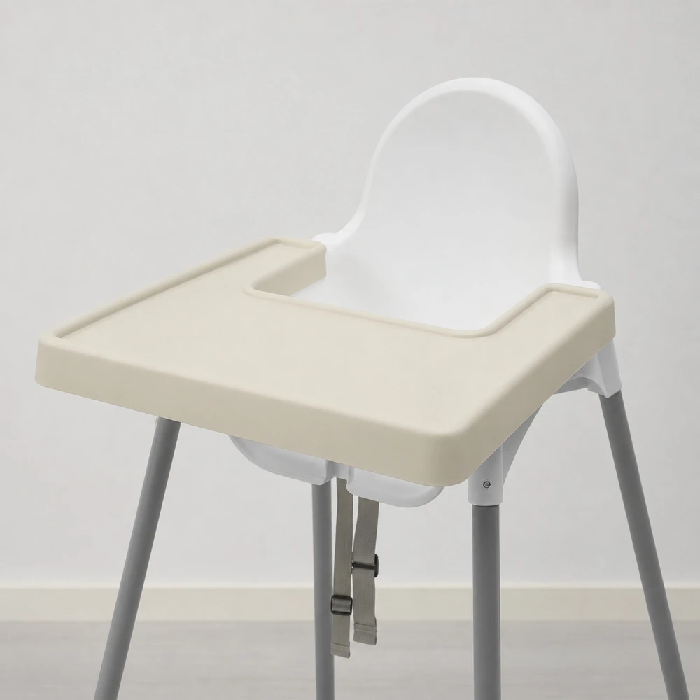 Milababy Pilnas silikoninis kilimėlis, atitinkantis „Ikea Antilop Sand rusvai gelsvas“ kėdę