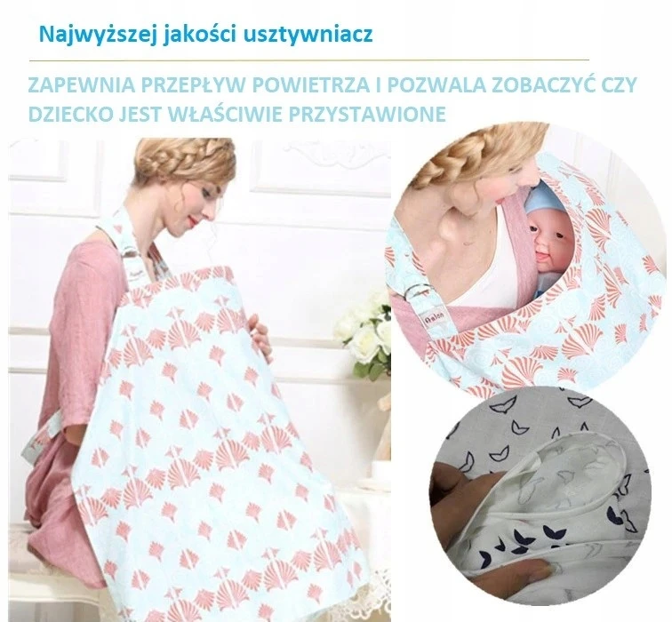 Milababy Sutvirtintas maitinimo šalikas, užvalkalas su langeliu, bambukinis užvalkalas + dėklas