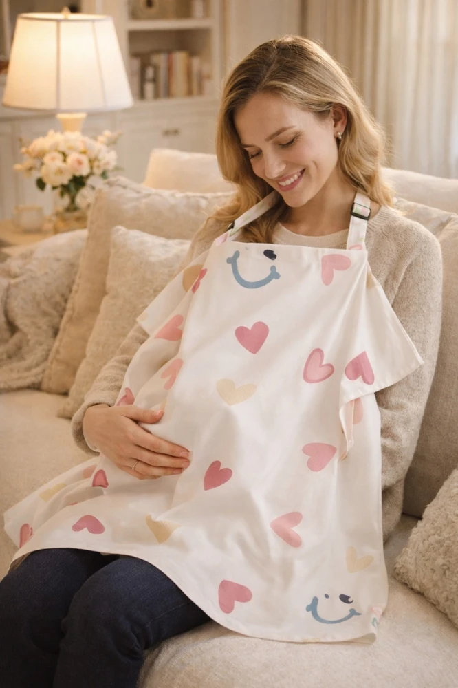 Milababy Žindymo šalikas su standintu širdies langeliu