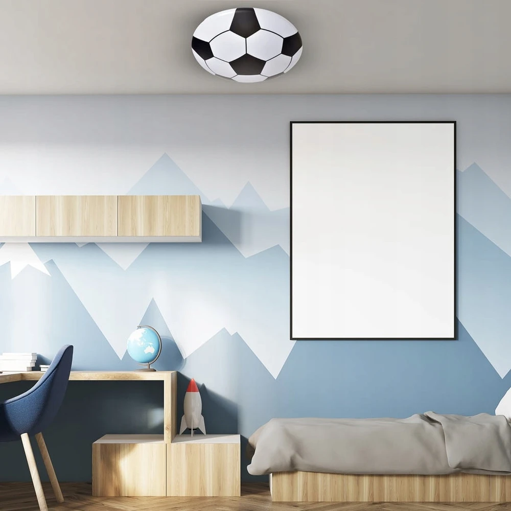 Lubinis šviestuvas Milagro Lampa sufitowa ścienna plafon LED Futbolo kamuolys Futbol Ball Soccer 40cm