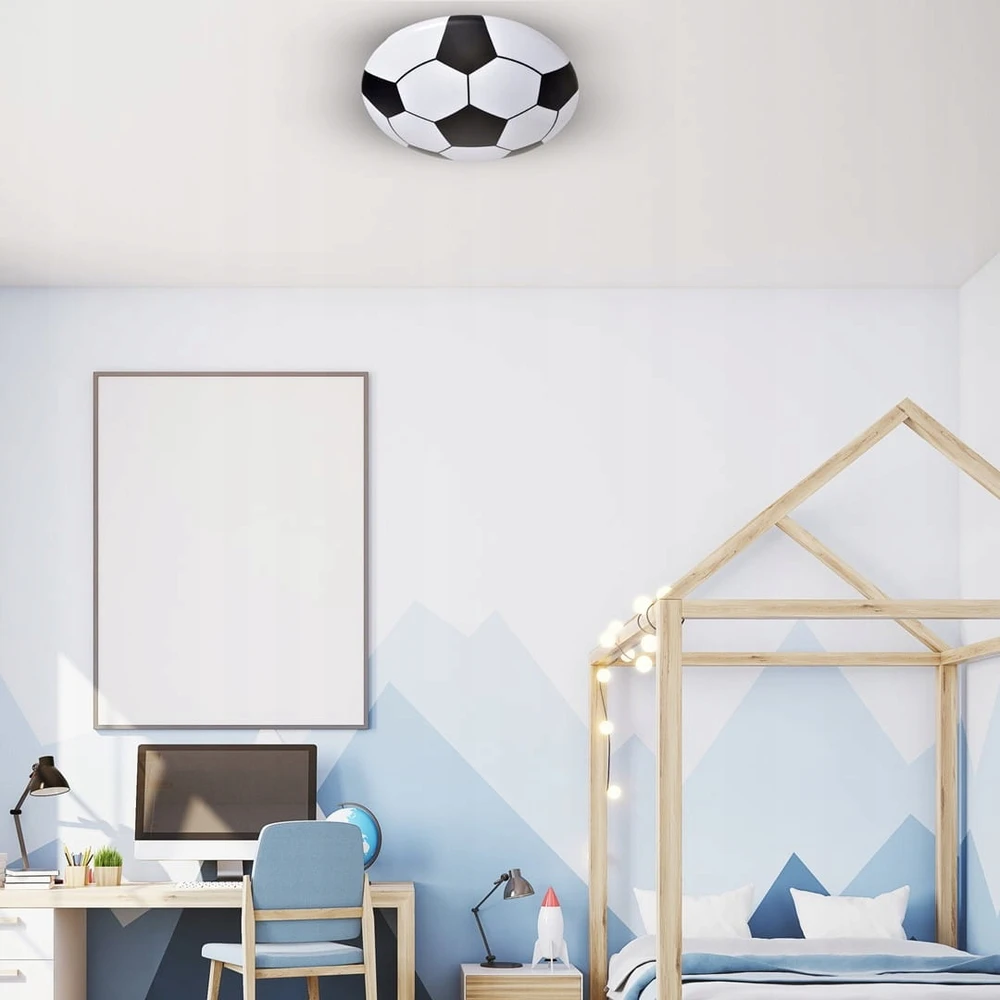 Lubinis šviestuvas Milagro Lampa sufitowa ścienna plafon LED Futbolo kamuolys Futbol Ball Soccer 40cm