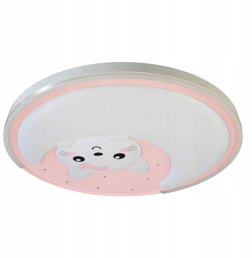 Lubinis šviestuvas Milagro Plafonas Mooncat 34W LED, rožinis