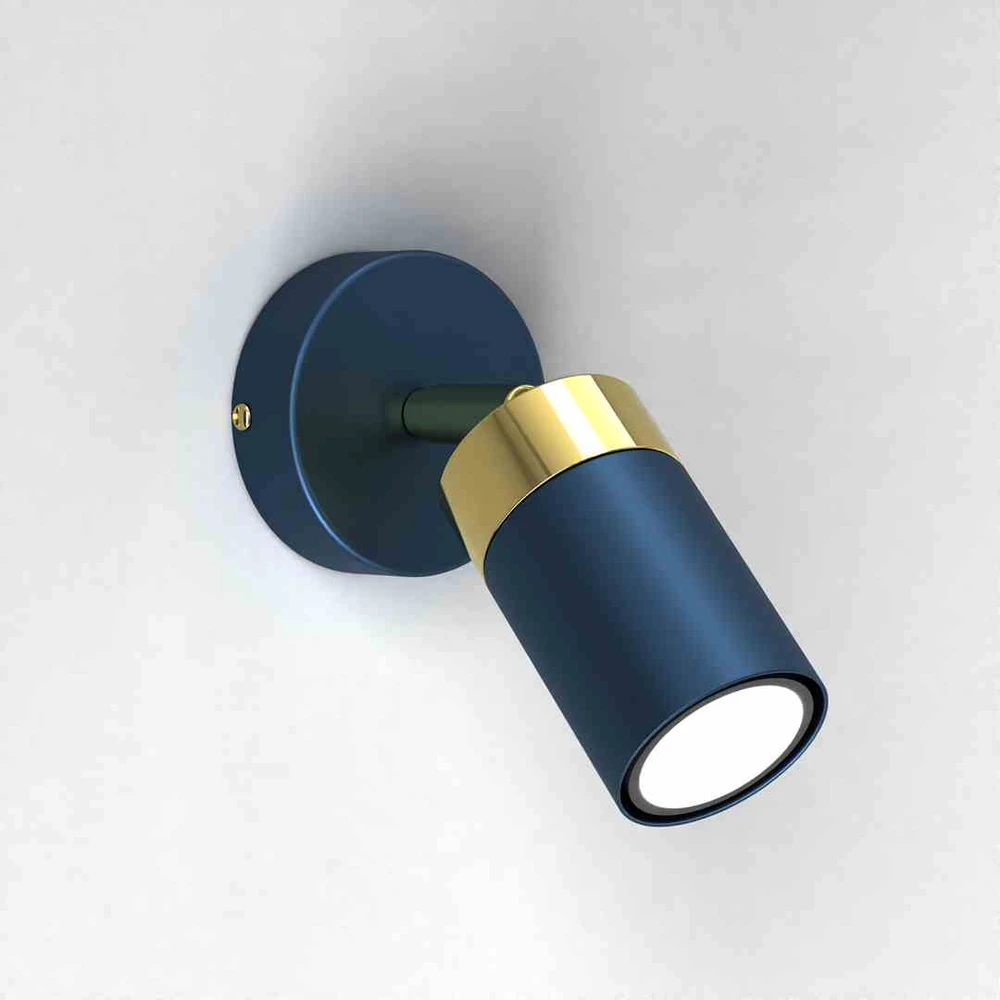 Milagro Sieninis šviestuvas JOKER NAVY Mėlynas/GOLD 1xGU10