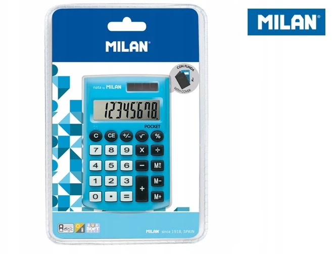 Milan Pocket Touch skaičiuoklis, mėlynas