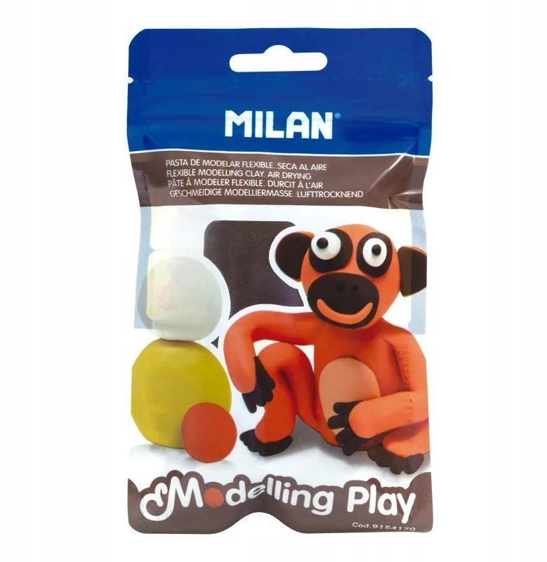 Milan Savimasa modeliavimo masė, 100g, rudos spalvos
