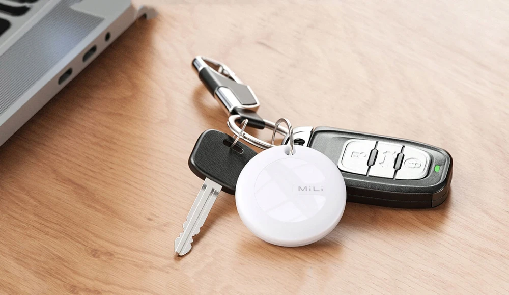 MiLi GPS Bluetooth MiTag sekiklis HD-P16 (tik) + raktų pakabukas juodas