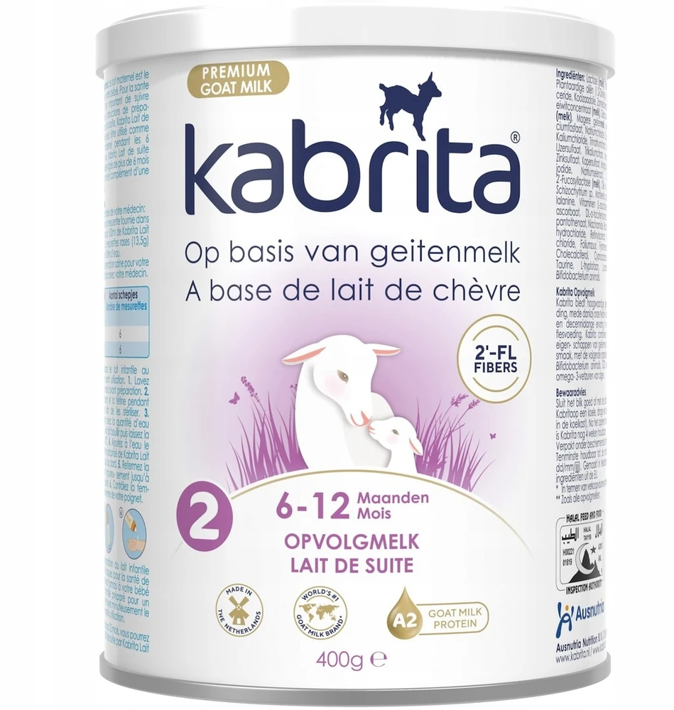 Milk Next 2 su HMO ožkos pieno pagrindu, 6-12m, 400g Kabrita