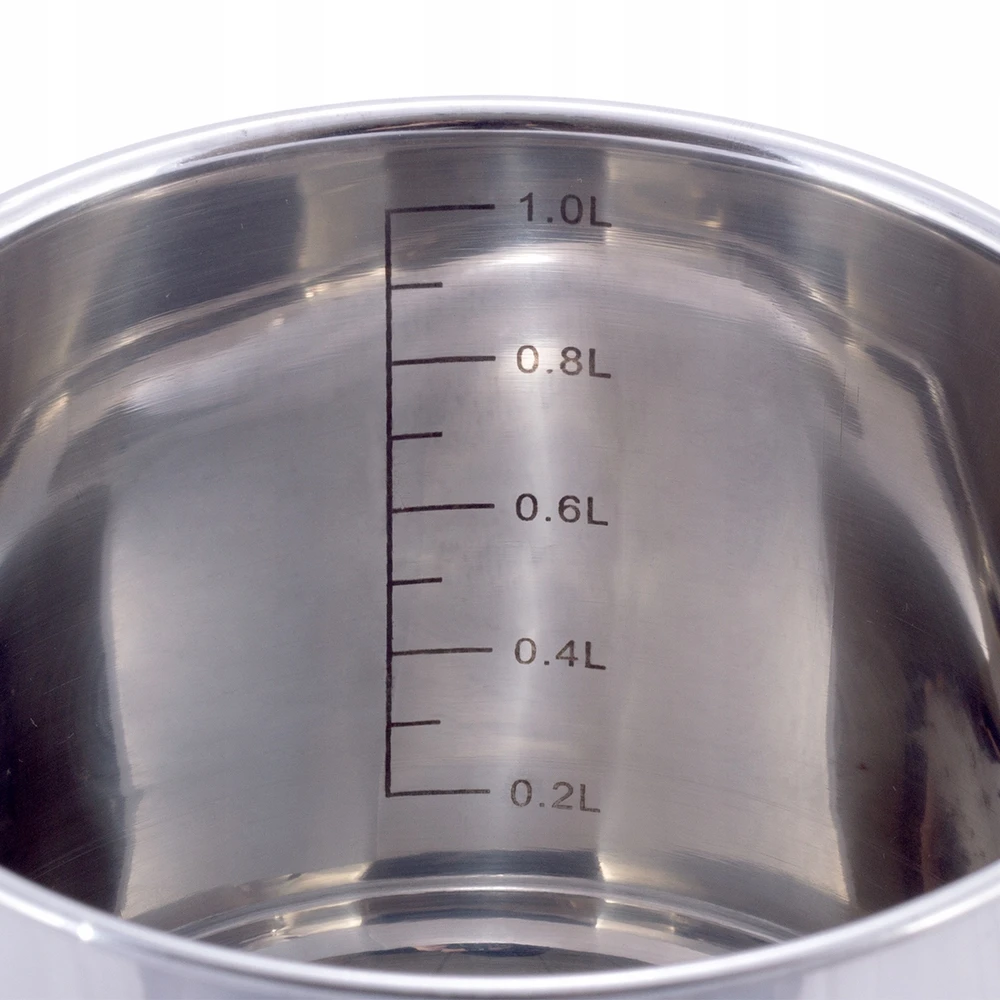MILK POT INDUCTION nerūdijančio plieno puodas KAMILLE 1l