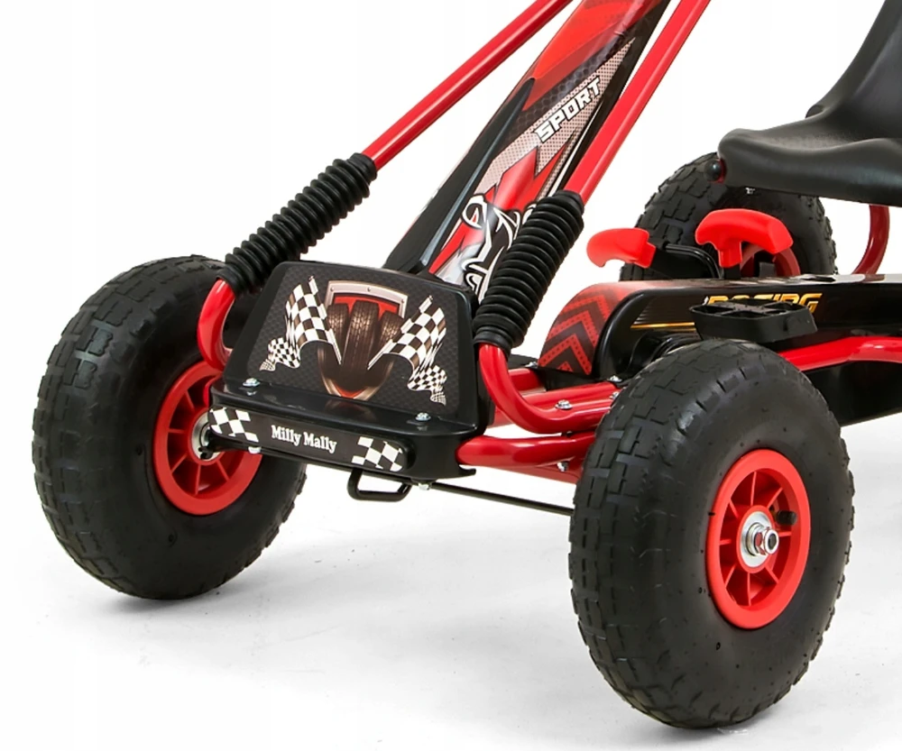 Milly Mally Thor Raudona pedalinis gokartas