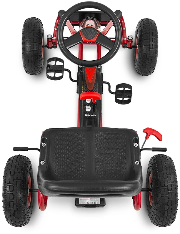 Milly Mally Thor Raudona pedalinis gokartas