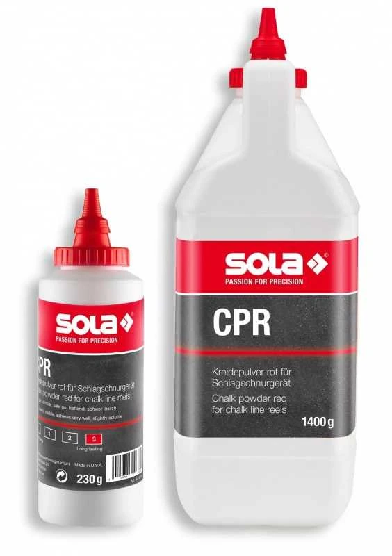 Milteliai CPR raudoni dažantys ištraukiamai virvutei Sola | 230g.