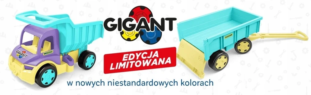 Wader Geltonas Gigant vežimėlis–priekaba